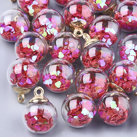 Glass Ball Pendants X-GLAA-T003-07A-1