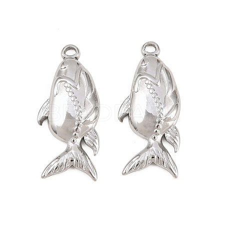 304 Stainless Steel Pendants STAS-L317-40P-1