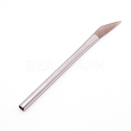 Natural Agate Burnisher Knife TOOL-WH0121-97-1