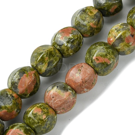 Natural Unakite Beads Strands G-H023-A02-01-1