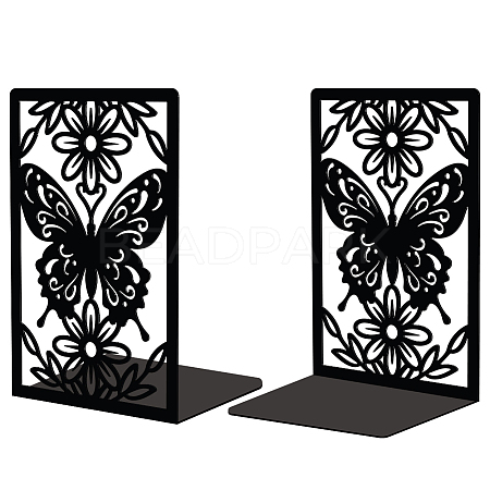 Non-Skid Iron Bookend Display Stands AJEW-WH0548-007-1