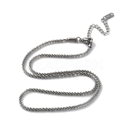 Non-Tarnish 304 Stainless Steel Spike Link Chain Necklace NJEW-D045-06P-1