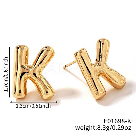 Brass Stud Earrings UV9543-11-1