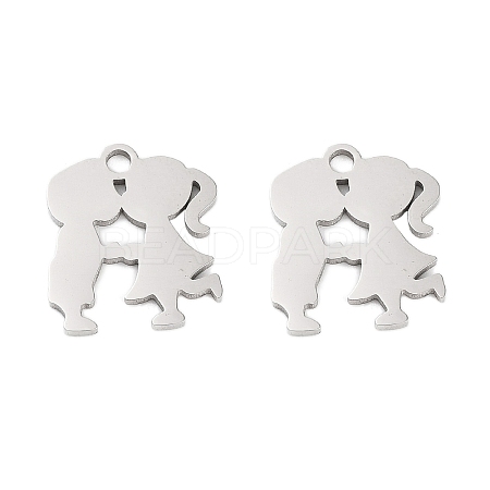 316 Surgical Stainless Steel Charms STAS-C096-09A-P-1