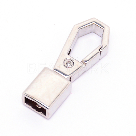 Zinc Alloy Lobster Claw Clasps PALLOY-WH0072-40C-RS-1