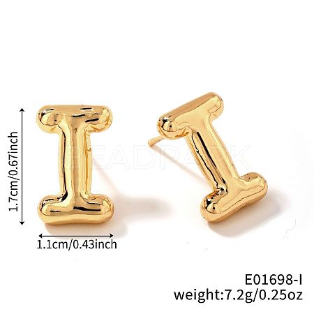 Brass Stud Earrings LS-UV9543-9-1