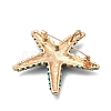 Ocean Theme Alloy Rhinestone Lapel Pins for Backpack Clothes for Clothes JEWB-F042-05A-G-2