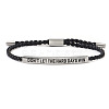 DON'T LET THE HARD DAYS WIN 304 Stainless Steel Charm Motivational Quote Bracelets KL3907-2-6