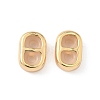 Brass Silicone Slide Charms KK-C099-06B-G-1