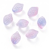 Transparent Glass Charms GLAA-H102-D02-4