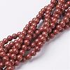 Natural Red Jasper Round Beads Strands GSR4mmC011-1