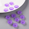 Transparent Frosted Acrylic Bead Caps X-MACR-S371-04A-747-6