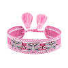 Butterfly Adjustable Polyester & Alloy & Resin Enamel & Rhinestone Slider Bracelets FS-WG9985D-07-1