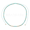 Boho Natural Cultured Freshwater Pearl & Round Seed Beaded Braided Necklaces for Women NJEW-JN06187-02-2