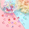 100Pcs 10 Colors Transparent Glass Beads GLAA-CJ0001-56-8