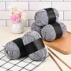 5Pcs Polyester Yarn for Knitting & Crochet YCOR-SZ0001-03G-4