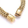 304 Stainless Steel Wheat Chain Necklaces NJEW-H493-14G-3