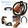 Flat Braided Leather Cord WL-WH0003-09A-6