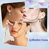 8 Pairs 4 Styles Blank Dome Glass Dangle Stud Earrings EJEW-AB00010-6