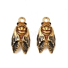 304 Stainless Steel Enamel Pendants X-STAS-F347-08G-1