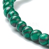 Synthetic Malachite Beaded Stretch Bracelets BJEW-D446-A-16-3