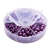 Medium Orchid Imitation Pearl Beads Assorted Mixed Sizes 4-12mm Flat Back Pearl Cabochons SACR-PH0001-47-5