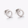 304 Stainless Steel Ear Studs EJEW-E225-02P-2