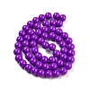 Painted Glass Bead Strands DGLA-S071-10mm-52-4