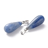 Dyed & Heated Natural Blue Aventurine Pendants G-F707-21-3