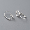 304 Stainless Steel Leverback Earring Settings LS-STAS-F191-03S-14mm-3