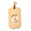 Ion Plating(IP) 304 Stainless Steel Pendants STAS-O127-D09-2
