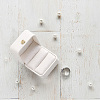 2Pcs PU Leather Ring Gift Boxes LBOX-CL0001-03-6