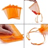 Organza Gift Bags with Drawstring OP-R016-13x18cm-14-4