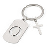 1Pc Stainless Steel Keychains KEYC-TADJ0001-08O-1