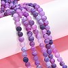 Natural Crackle Agate Beads Strands G-G055-6mm-8-4