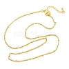 2MM Brass Satellite Chain Necklaces for Women NJEW-D302-49G-5