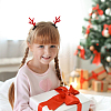 ANATTASOUL 10 Pairs 10 Style Christmas Theme Antler Cloth & Iron Alligator Hair Clips MRMJ-AN0001-02-5