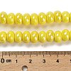 Glazed Porcelain Rondelle Beads PORC-Q001-01J-4