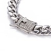 304 Stainless Steel Curb Chain Necklaces NJEW-F261-02P-A-3