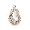 Alloy Rhinestone Pendants ALRI-C008-55LG-2