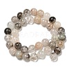 Natural Lodolite Quartz Beads Strands G-R494-A09-04-2
