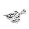 304 Stainless Steel Pendants STAS-B077-02AS-01-2