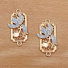 Alloy Enamel Pendant Cabochons Setting PW-WG78914-02-1