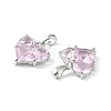 Brass Micro Pave Cubic Zirconia Charms LS-KK-L208-03P-04-3