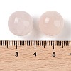 Natural Rose Quartz No Hole Sphere Beads G-K353-04C-01-3