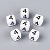 Opaque Acrylic European Large Hole Beads SACR-N020-01B-05-1