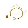 Brass Screw Carabiner Lock Charms KK-ZX025-67C-2