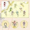 30Pcs 10 Styles Handmade Glass Pearl Beads Pendants PALLOY-CJD00004-3
