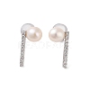 925 Sterling Silver Studs Earring EJEW-H002-02P-1