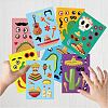 48 Sheets 8 Styles Cinco de Mayo Paper Make a Face Stickers DIY-WH0467-006-5